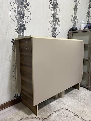 Стол трансформер Для кухни, Стол-книжка, цвет - Бежевый