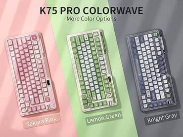 raspberry pi 4: Клавиатура, Механикалык, Bluetooth, Зымдуу туташтыруу, Өлчөмү: 75% — 2