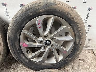 диски на нексии: Колеса в сборе 225 / 60 / R 17, Лето, Б/у, Комплект, Легковые, Литые, отверстий - 5 — 6