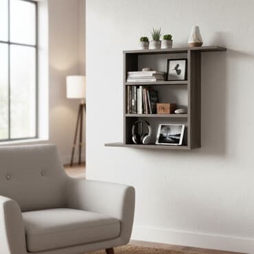 Книжная полка, ЛДСП, Подвесная