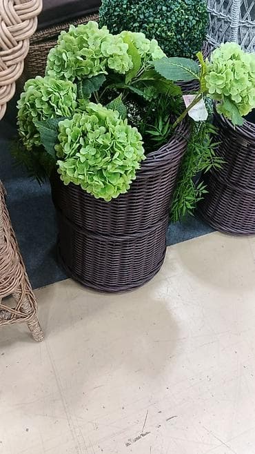 Плетёные кашпо для комнатных и уличных растений,плетение на заказ