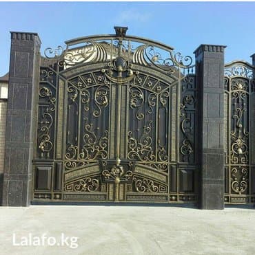 Кованые варота любой сложности и дизайна lalafo.kg да Кованые варота любой сложности и дизайна