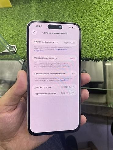 s23 mini: IPhone 15 Pro Max, Б/у, 256 ГБ, White Titanium, В рассрочку, 86 % — 3