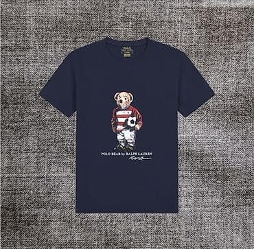 pull bear: Футболка Polo Ralph Lauren с принтом Polo Bear. - Модель — 1