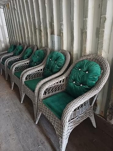 ротанговые ширмы: Комплект садовой мебели, Стол, Ротанг — 1