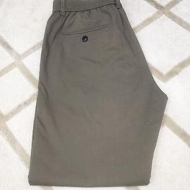 зеленые джинсы мужские: Мужские брюки-чинос, оливково‑хаки - Прямой крой с легким заужением к — 2