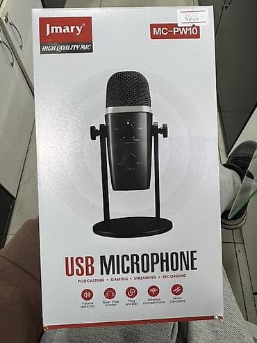 Наушниктер: USB-микрофон Jmary MC-PW10 Основное: - Подключение: USB, формат Plug — 1