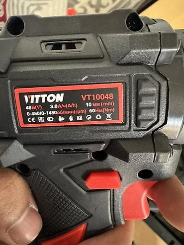 Инструменты: Аккумуляторная дрель-шуруповерт VITTON VT10048 в кейсе — 4
