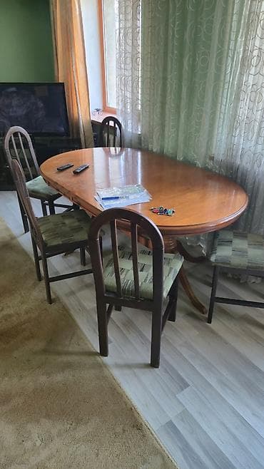 Столы и стулья для кафе: Кухонный стол и стул, цвет - Коричневый — 2