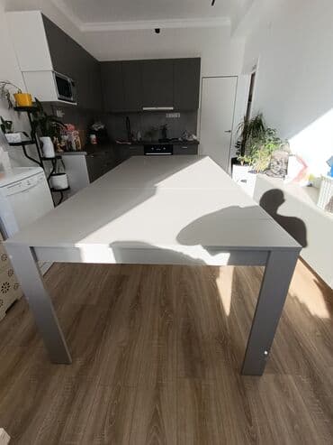 кухонные навесные шкафы: Стол трансформер Для кухни, Раскладной стол, цвет - Белый — 6