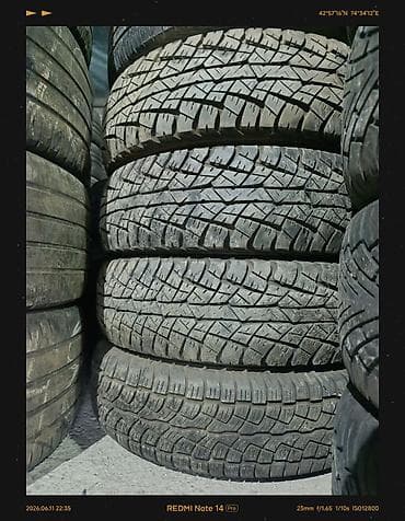 Шиналар 215 / 70 / R 16, Жай, Колдонулган, Комплект, Жол тандабастар (АТ/МТ), Жапония, DUNLOP