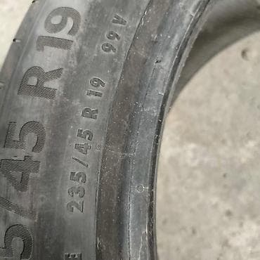 Транспорт: Шиналар 235 / 45 / R 19, Жай, Колдонулган, 1 даана, Жеңил унаалар, Чехия, Continental — 4