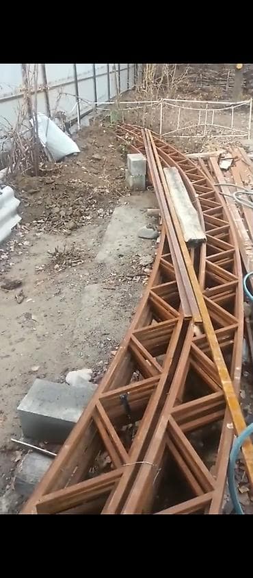 лестница железный: Металлическая ферма, Форма: Треугольник, Б/у, Резка — 2