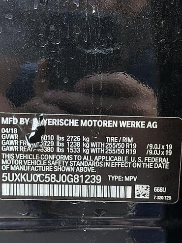 rexston khan: BMW X6: 2018 г., 3 л, Автомат, Бензин, Внедорожник — 6