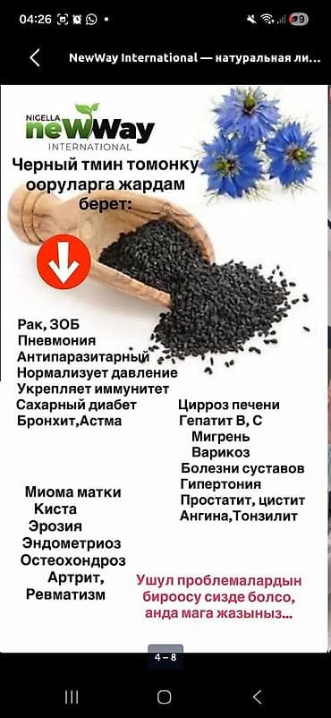 Личные вещи: Набор натуральной продукции NewWay Состав набора: - NewWay Black Seed — 6