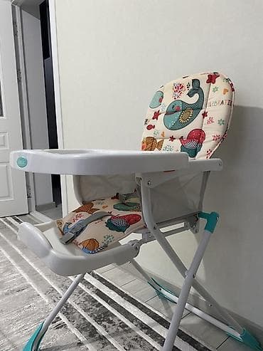 промо стол: Стульчик для кормления, Новый, Другой бренд, Металл, Другой вид, цвет - Белый, Бесплатная доставка — 7