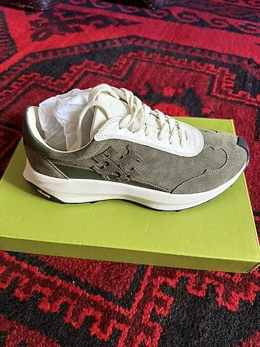 Кроссовки, 39, 39.5, 40, Tory Burch, Новый, цвет - Зеленый, Самовывоз, Бесплатная доставка, Платная доставка