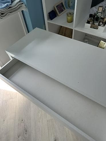белый письменный стол: Белый письменный стол с ящиком Ikea в отличном состоянии габариты — 3