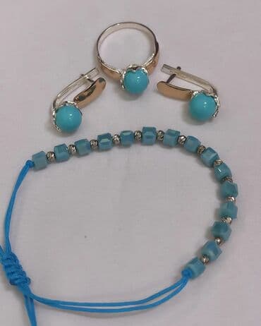 свадебные наборы ручной: Набор украшений, Проба 925, Женские, Новый — 4