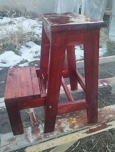 Офисная мебель: Табуретка, Новый, Дерево, Раскладной — 1