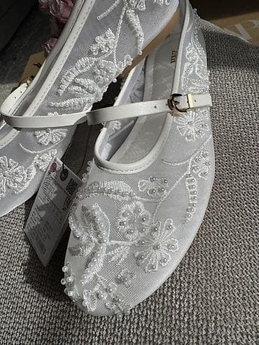 обувь для трекинга: Туфли, 35, 36, 37, Zara, Новый, цвет - Белый, Бесплатная доставка — 8
