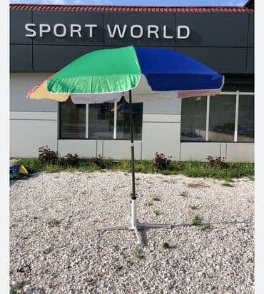 зонтик большой пляжный: Зонт пляжный для пляжа ножка на ножке рыбацкий для похода пикника — 1