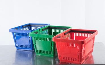 Корзина- тележка пластиковая