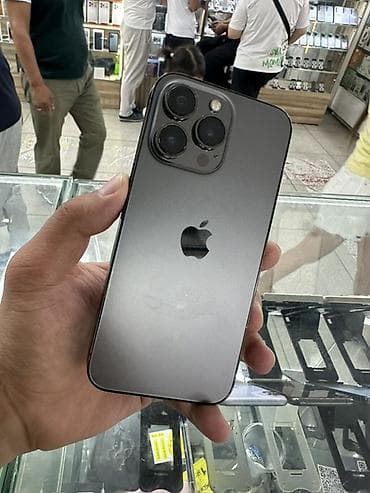 IPhone 13 Pro, Б/у, 256 ГБ, Графит, Защитное стекло, Чехол, 77 %
