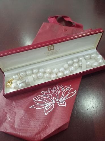 Серебряные колье, Проба 925, Женские, Новый, Жемчуг — 1