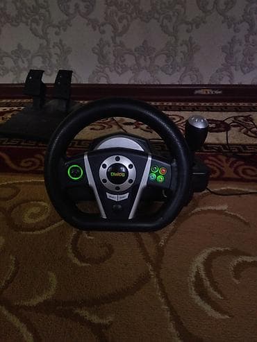 авто жпс: Игровой руль Dialog с педалями - Комплект: руль с USB-подключением — 1