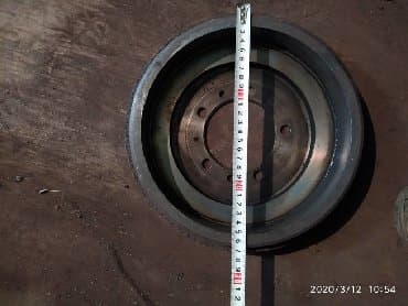 проточка тормозных дисков не снимая с машины: Задний тормозной диск Mitsubishi Б/у, Оригинал — 2