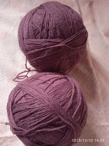 Пряжа для вязания, 2 мотка - Тип: классическая пряжа в клубках -