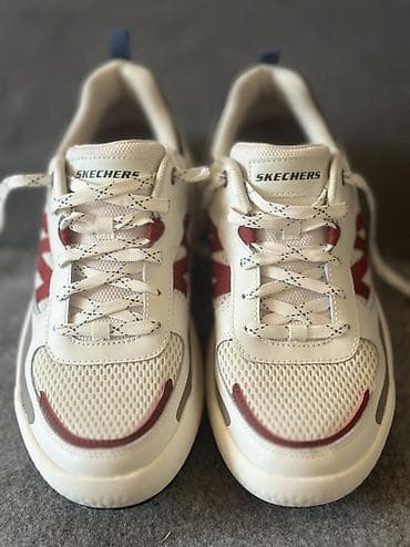 Личные вещи: Мужские кроссовки, 42, Skechers, Новый, цвет - Белый, Самовывоз — 1