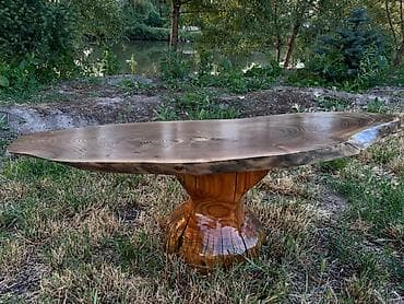 foldable table: Авторский журнальный стол из массива - Материал: цельный срез — 2
