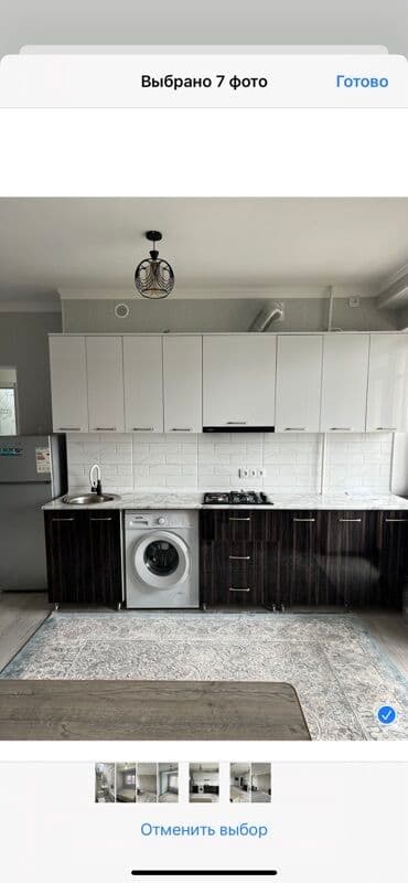 квартиры в аренду в бишкеке: 2 комнаты, Без подселения, С мебелью полностью — 3