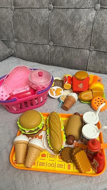 Игровой набор «Фаст‑фуд/кафе» для детей.За всё прошу 350 сом at lalafo.kg Игровой набор «Фаст‑фуд/кафе» для детей.За всё прошу 350 сом