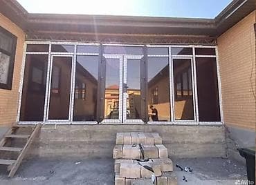 Панорамное остекление террасы/веранды из ПВХ-профиля с тонированными