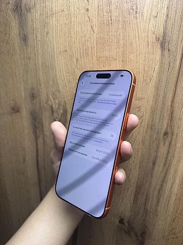 iphone replika: IPhone 17 Pro Max, Б/у, 512 ГБ, Оранжевый, Защитное стекло, Чехол, В рассрочку, 100 % — 3