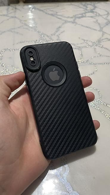 Мобильные телефоны и аксессуары: IPhone X, Б/у, 64 ГБ, Черный, Защитное стекло, Чехол, 100 % — 1