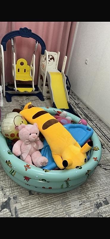 водиной бассейн: Детский игровой комплекс для дома: - Горка с плавным спуском и — 1