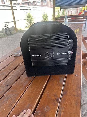 Сабвуфер SWAT в корпусе + моноблок усилителя Machete MA-450.1D — 1