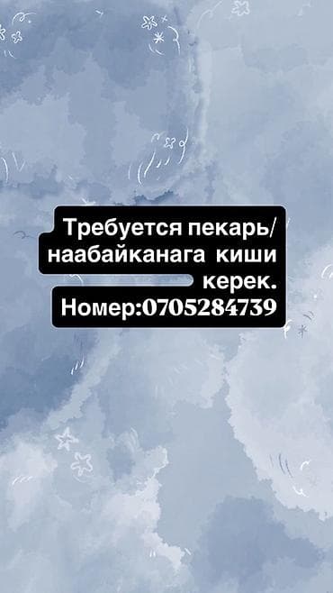 Требуется Пекарь, Оплата: Ежедневно, Без опыта