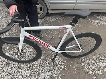 фикси: Шоссейный велосипед, Tsunami, Рама L (172 - 185 см), Б/у — 3