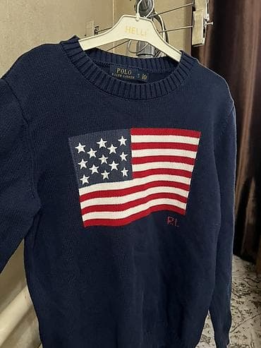 Свитера: Джемпер Polo Ralph Lauren, размер L - Цвет: темно‑синий. - Фасон — 2