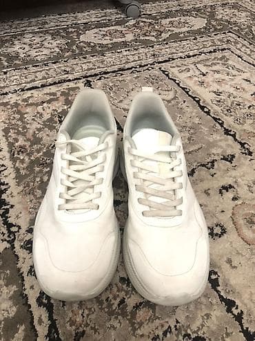 Белые кроссовки универсального назначения. - Цвет: белый с серыми