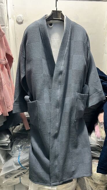 домашние халаты больших размеров: Муслиновые халаты Вафельные халаты Мужские/Женские/Детские 100%хлопок — 10