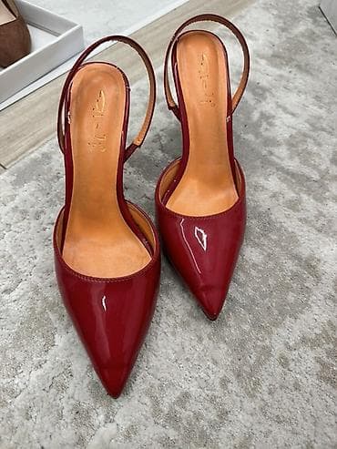 Женская обувь: Туфли лодочки на шпильке Бренды оригиналы Одевала пару раз Черная 2000 — 8