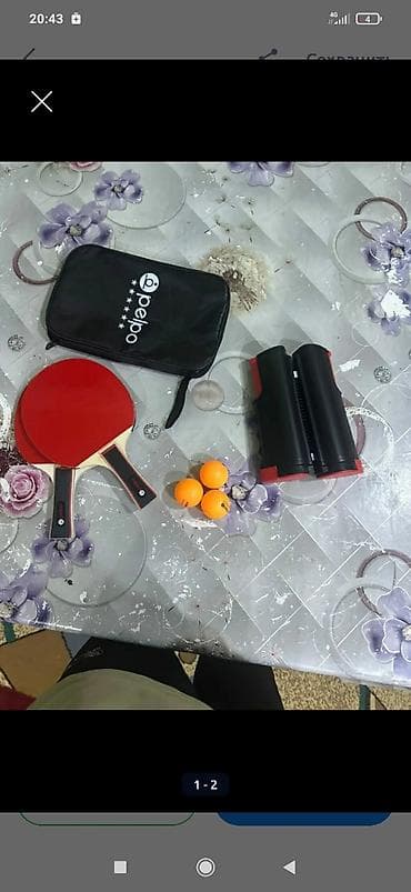 ракетки для тенниса: Набор для настольного тенниса Комплектация: - 2 ракетки с красным — 2