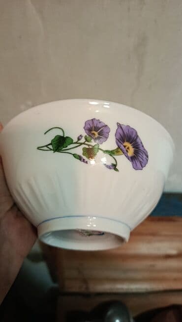 кочоттор алма: Чашечки глубокие с орнаментом цветы для первого блюда,супы и т.д — 3