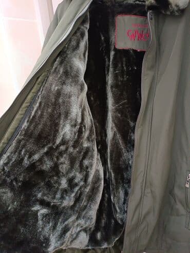 мехом: Мужская утеплённая куртка, искусственный мех размер: 62 цвет — 2